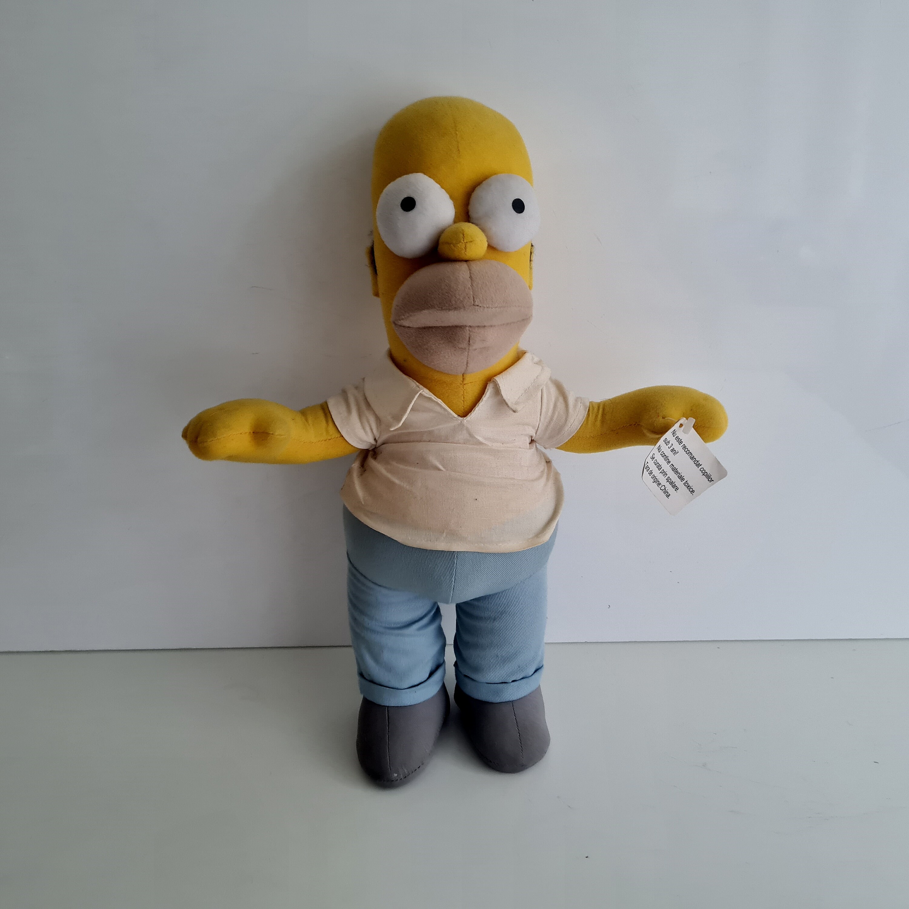 SIMPSON - 黄色いぬいぐるみ The Simpsons Bart Simpson Vinyl Head Plush Doll - 22