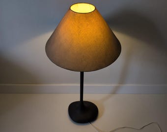 ヴィンテージIKEAフロアランプ（布製シェード付き） - レトロ照明