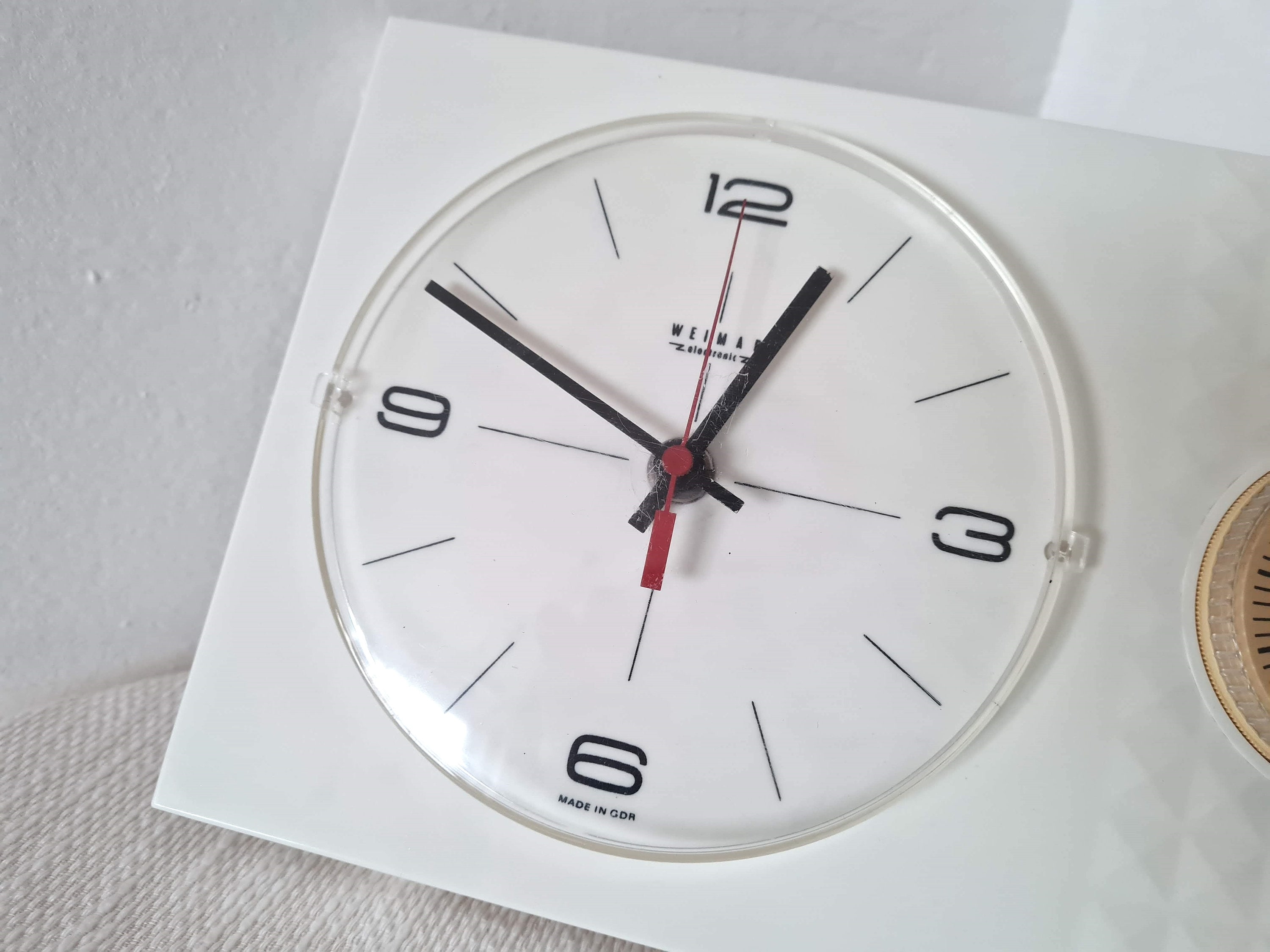Space Age WEIMAR Kitchen CLOCK Timer Mid Century Wall East Germany