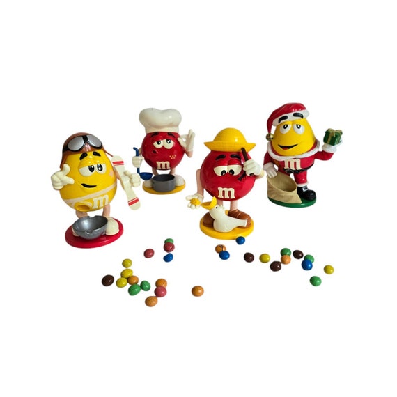 Lot De 4 Boîtes Métal M&M's Publicitaires – Noël, Pâques, Distributeur Déco
