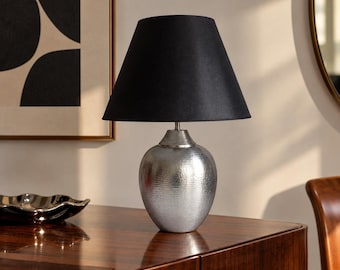 Vintage IKEA ÅSELE Table Lamp with Black Shade Swedish Scandinavian Design IKEA Vintage Lighting