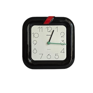 Vintage Memphis Milano style wall ceramic clock  90s
