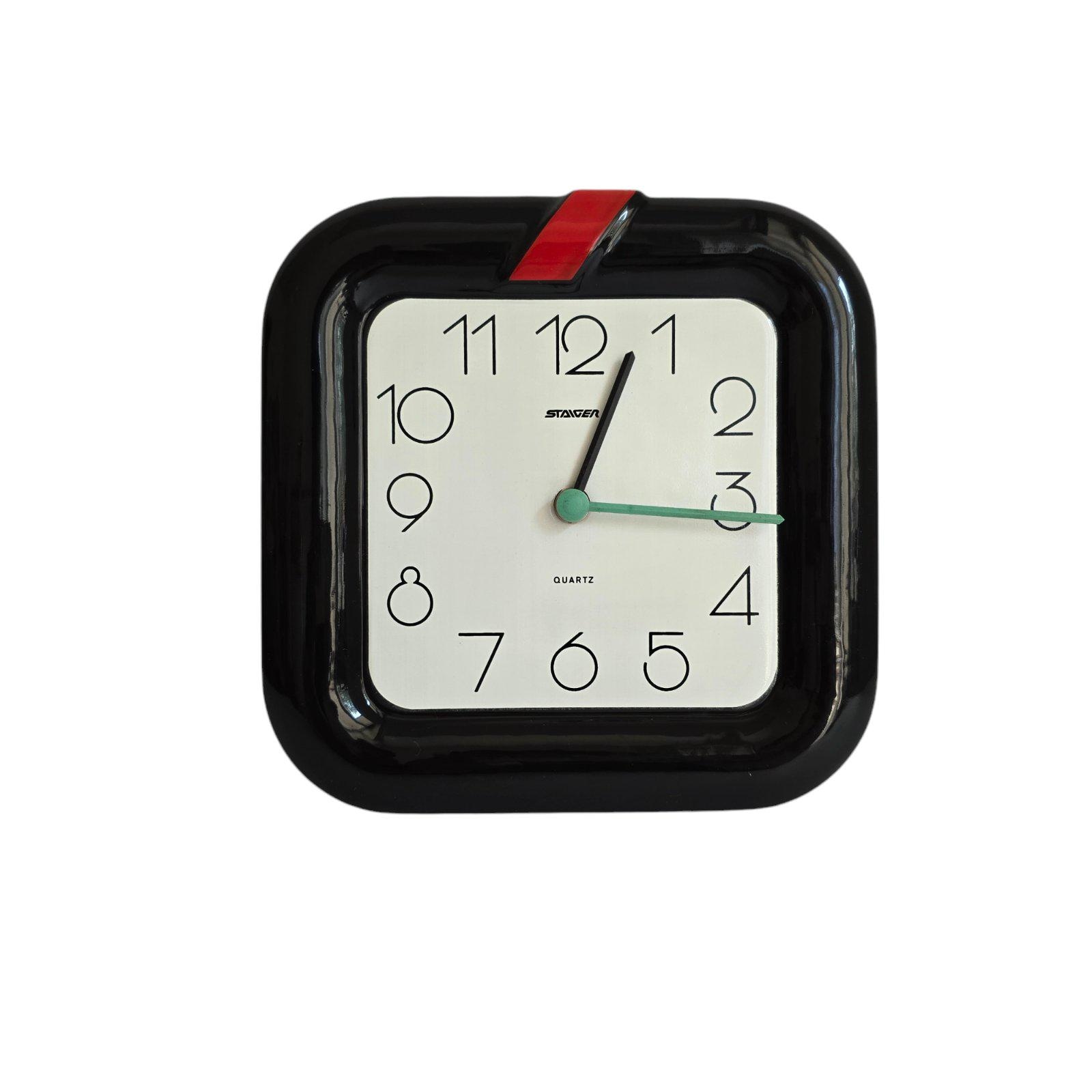 Vintage Memphis Milano Style Wall Ceramic Clock 90s - Etsy