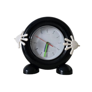Vintage Pop art Memphis Milano style pendulum clock 80s