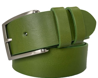 Vintage Arts and Crafts Green Glass Metal Buckle - Etsy display picture 3