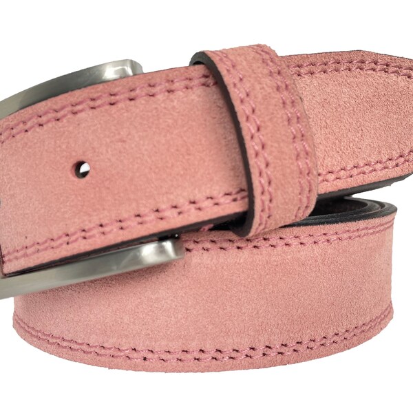 mens pink belt