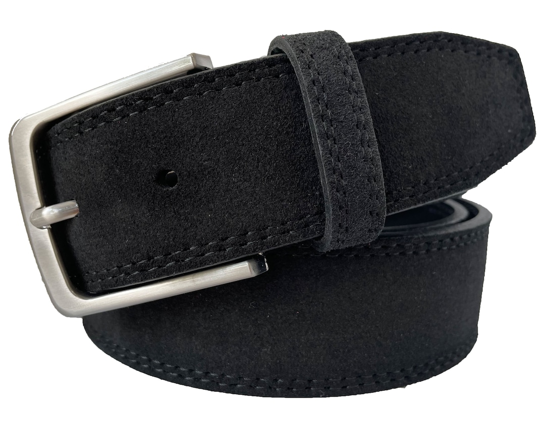 Toscana Mens Suede Crest Belt