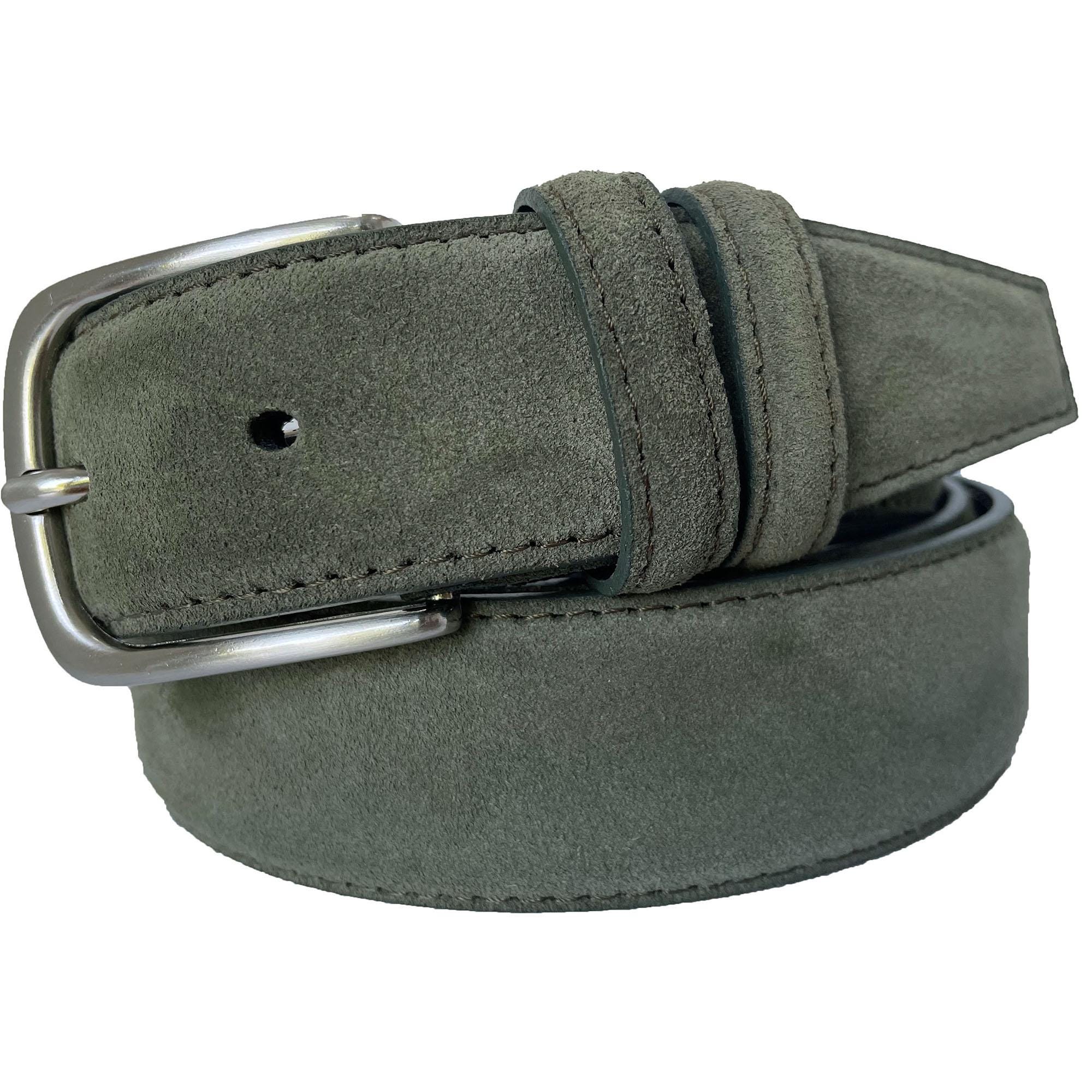 Olive Leather Belt - Etsy display picture 1