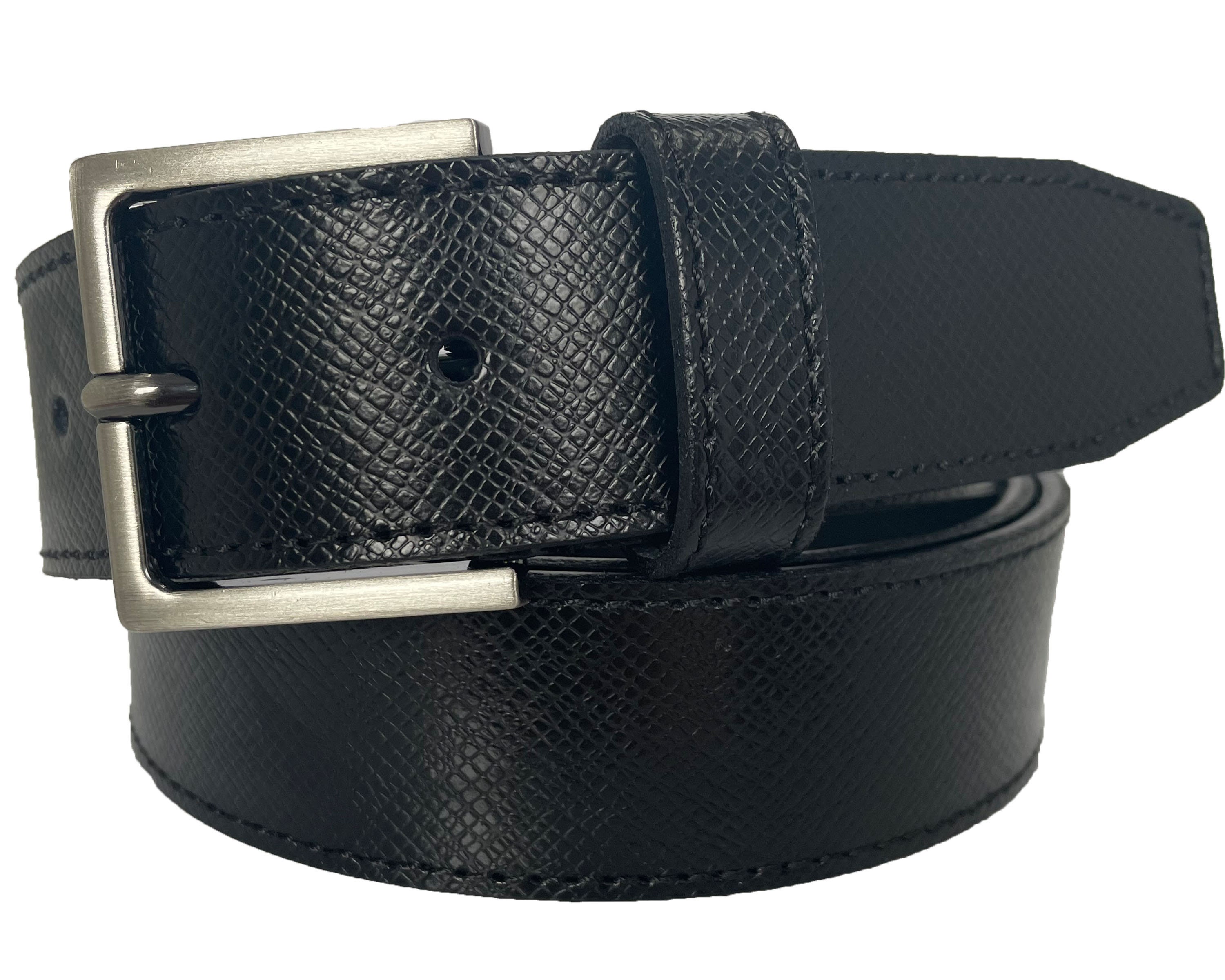 Italian Calf Leather Belt Classic Black 35mm - Etsy display picture 3
