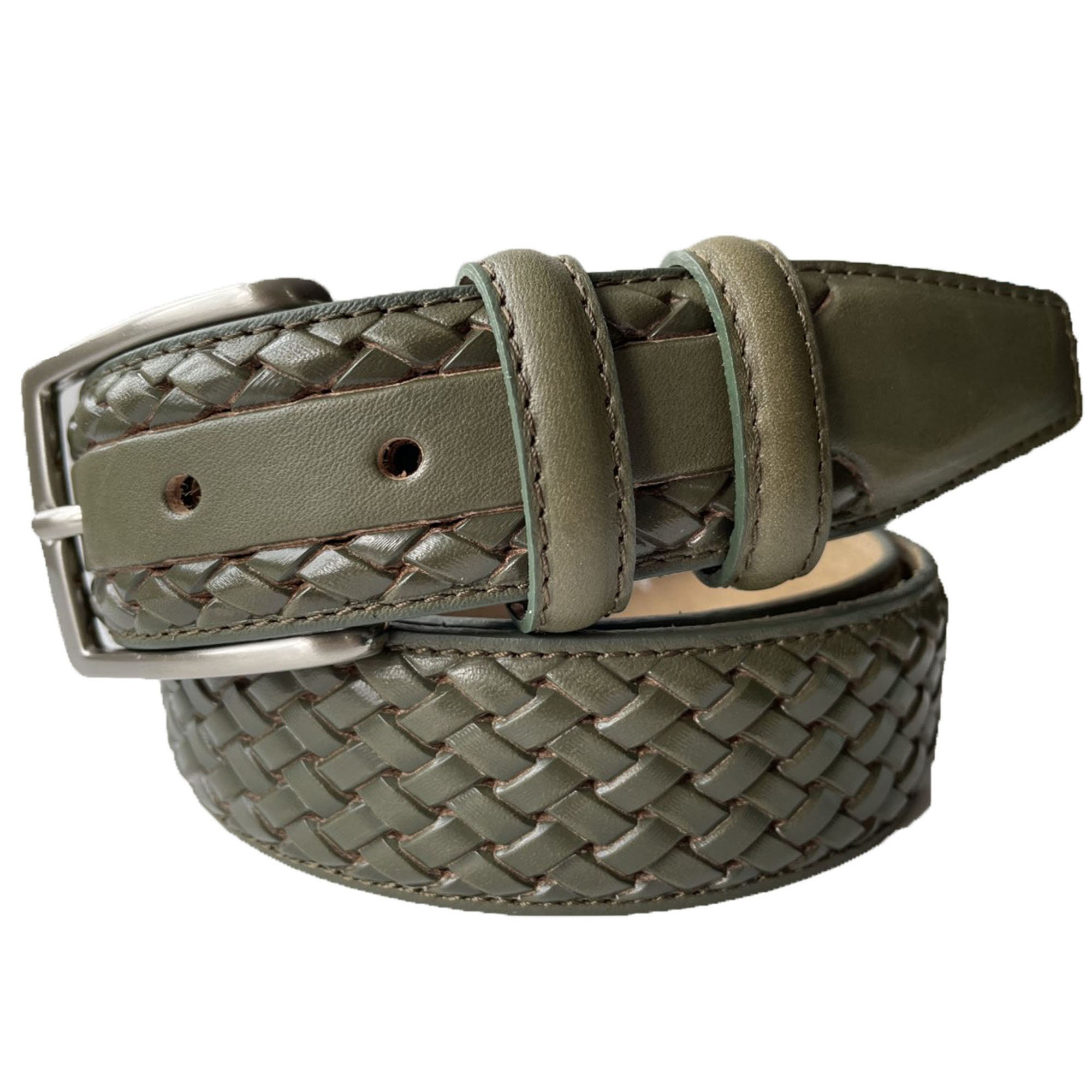 Genuine Leather Belt Men's Ratchet V Lion Head Belt With Adjustable Au -  Franky Fashion