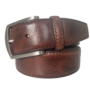 Italian Calf Leather Belt Brown 40mm