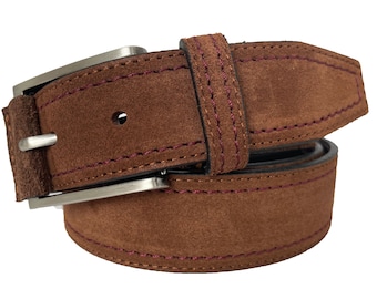 Emila Cintura Bordeaux Uomo In Pelle Di Vitello Cinta Elegante Da - Foto 7