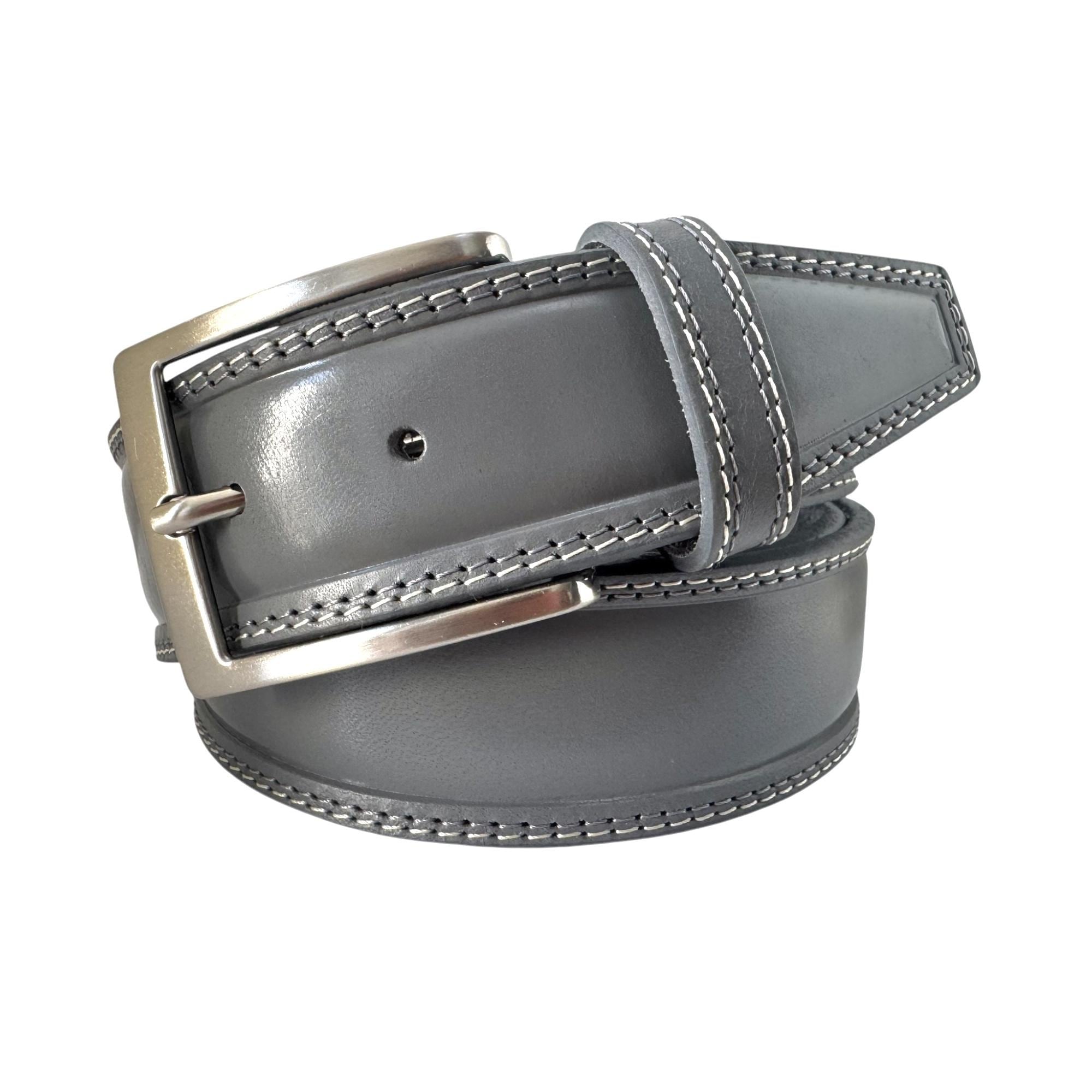 chinese dress ladies 1.25 The Skinny Grizzly Leather Dress Belt | Made in USA main image 1