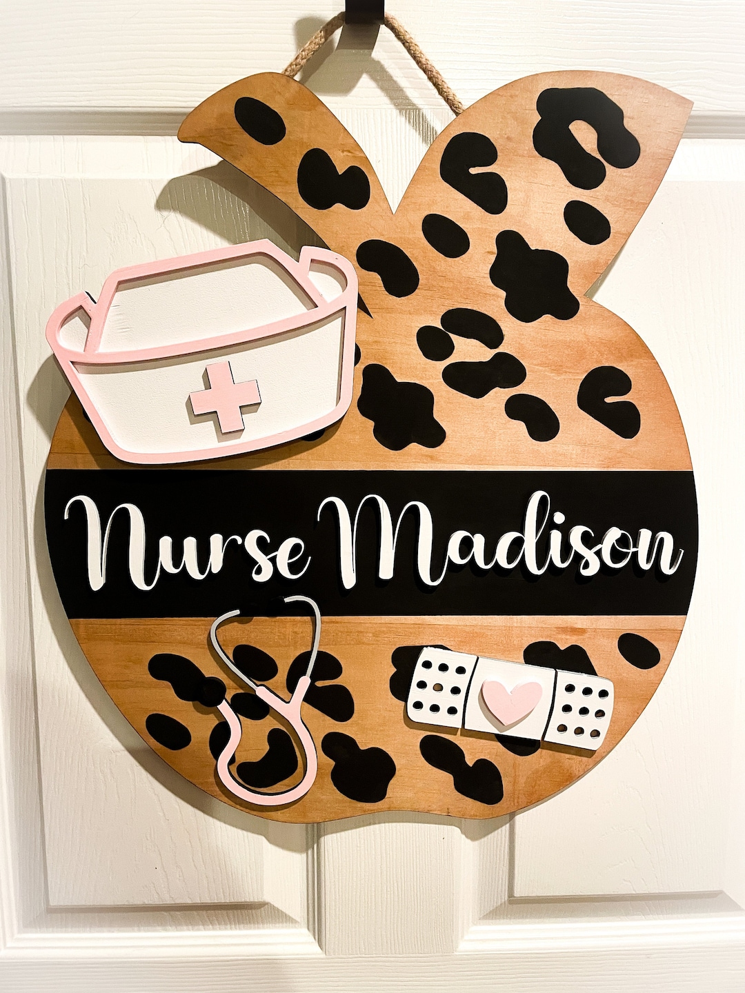 Personalized Nurse Door Hanger School Nurse Sign School Etsy