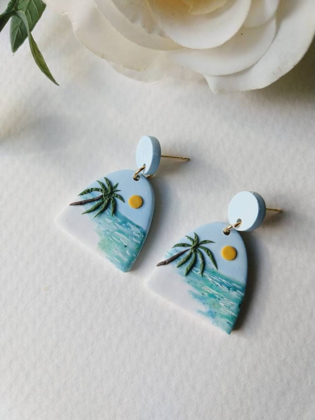 Handmade Polymer Earrings by Ka.Co.Clay - Oceanista