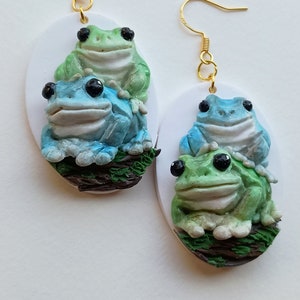 Frog Earrings Dangle