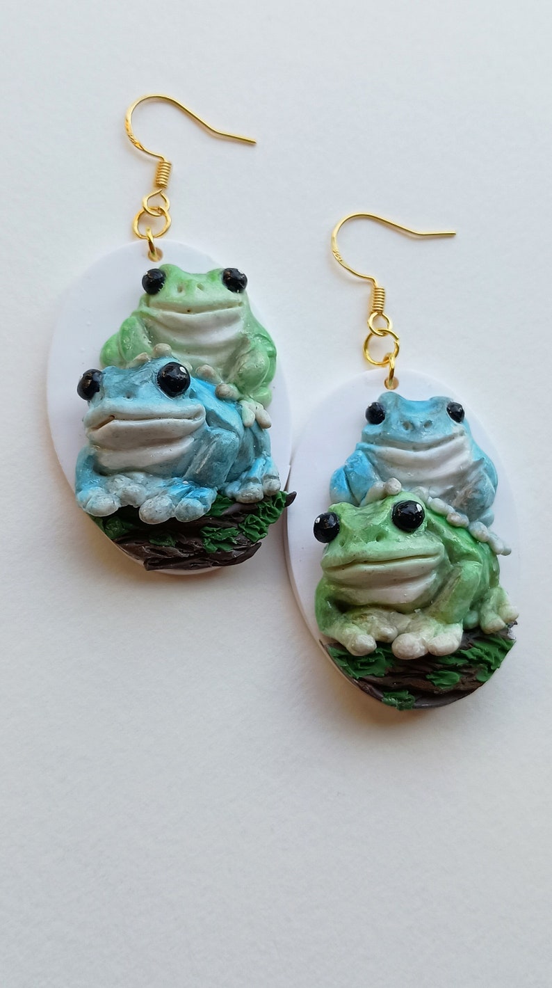 Frog Earrings Dangle