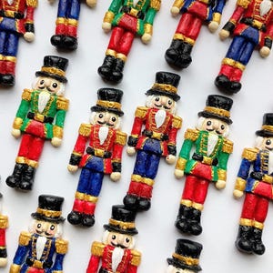 Nutcracker Earrings Statement Christmas Earrings Dangle Holiday Earrings Handmade Polymer Clay Jewelry Holiday Gift Idea