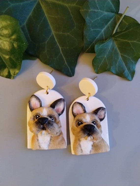 Frenchie earrings top