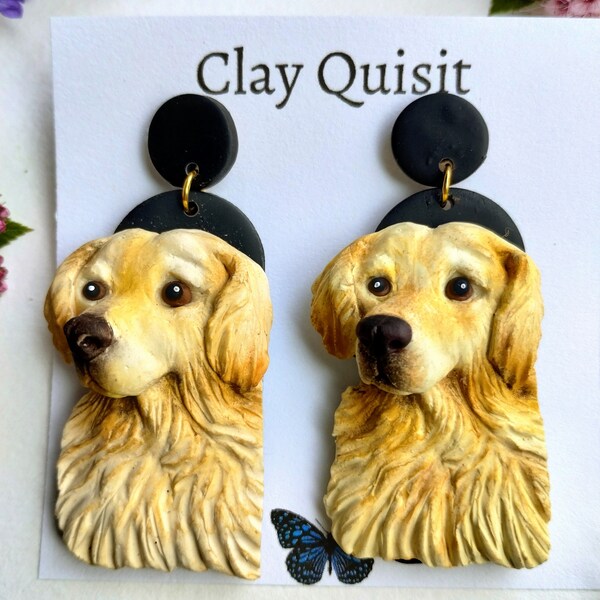 Labrador Retriever Earrings, Black, Chocolate Or Yellow Lab