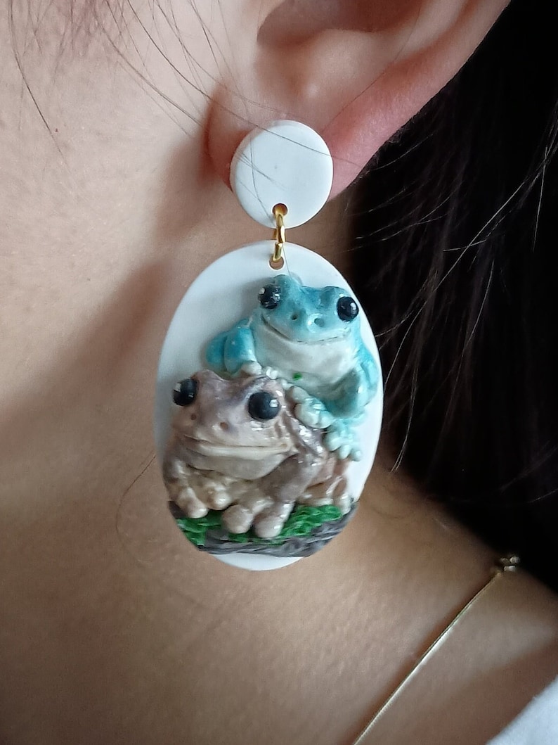 Funny Frog Earrings