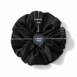 100% Mulberry Silk Hair Scrunchie |  Gift for her | Scrunchy | Filled |