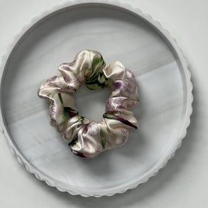 100% Silk Scrunchies | Silk | Silk Printed Scrunchies | Printed Silk Hair Ties | Scrunchie Pack | Pure Mulberry Silk