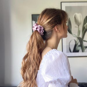 Mulberry Silk Hair Scrunchie: Gentle Hair Tie, Luxury Gift