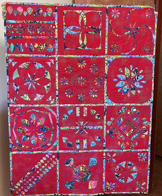 Multicolor Reverse Applique Art Wall Hanging Etsy