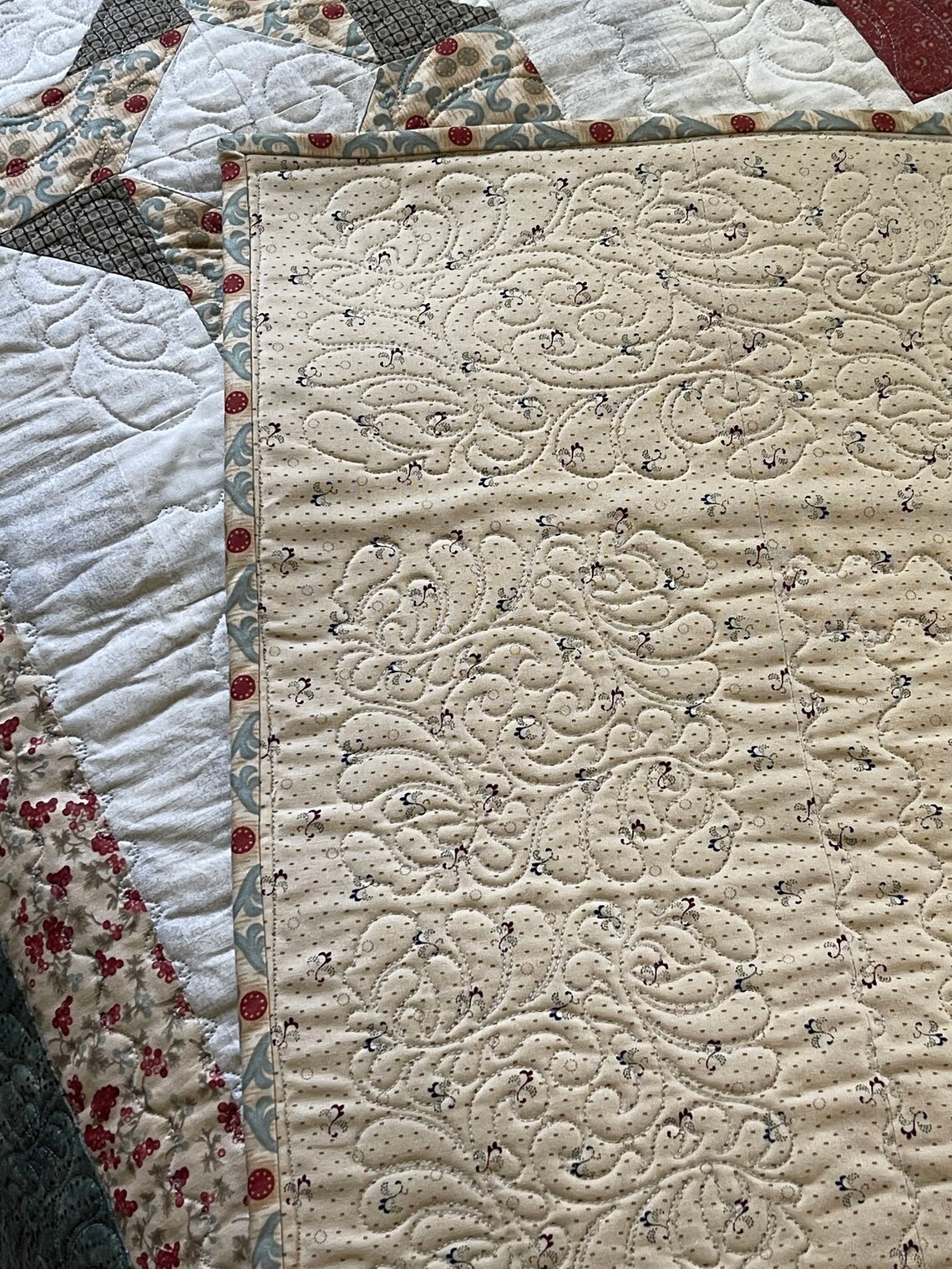 Square Knot Quilt Pattern as a Finished Quilt Using Moda Etsy