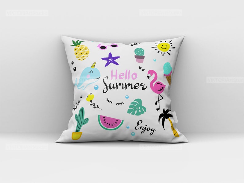 Download Hello Summer SVG Beach Svg Flamingo Svg Pineapple Svg | Etsy