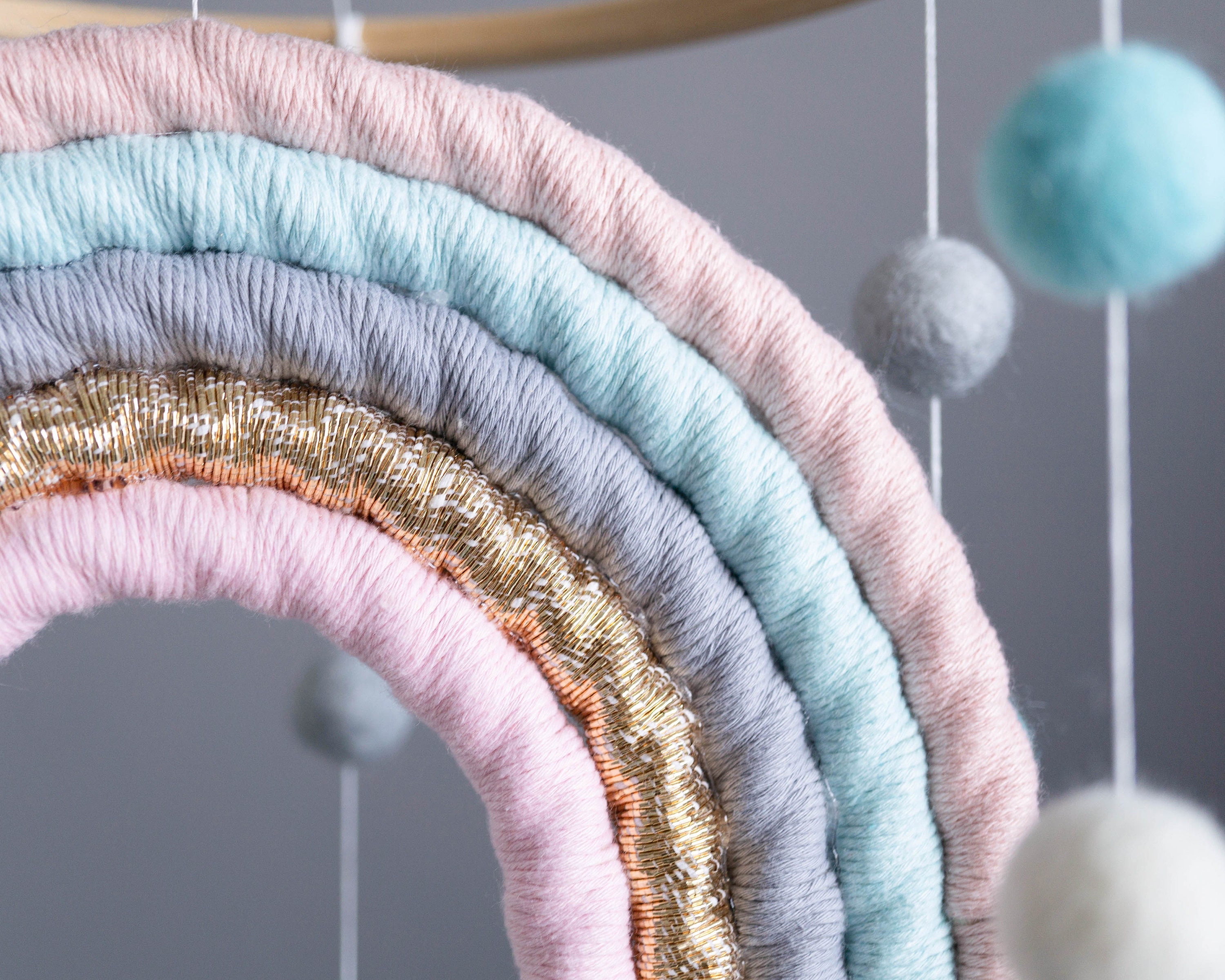 RegenbogenDekorBabyMobile Regenbogen Makramee und Etsy