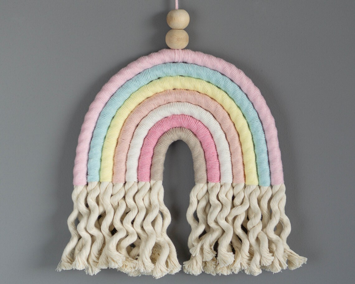 DIY Makramee Regenbogen Kit Regenbogen Wandbehang Kit für