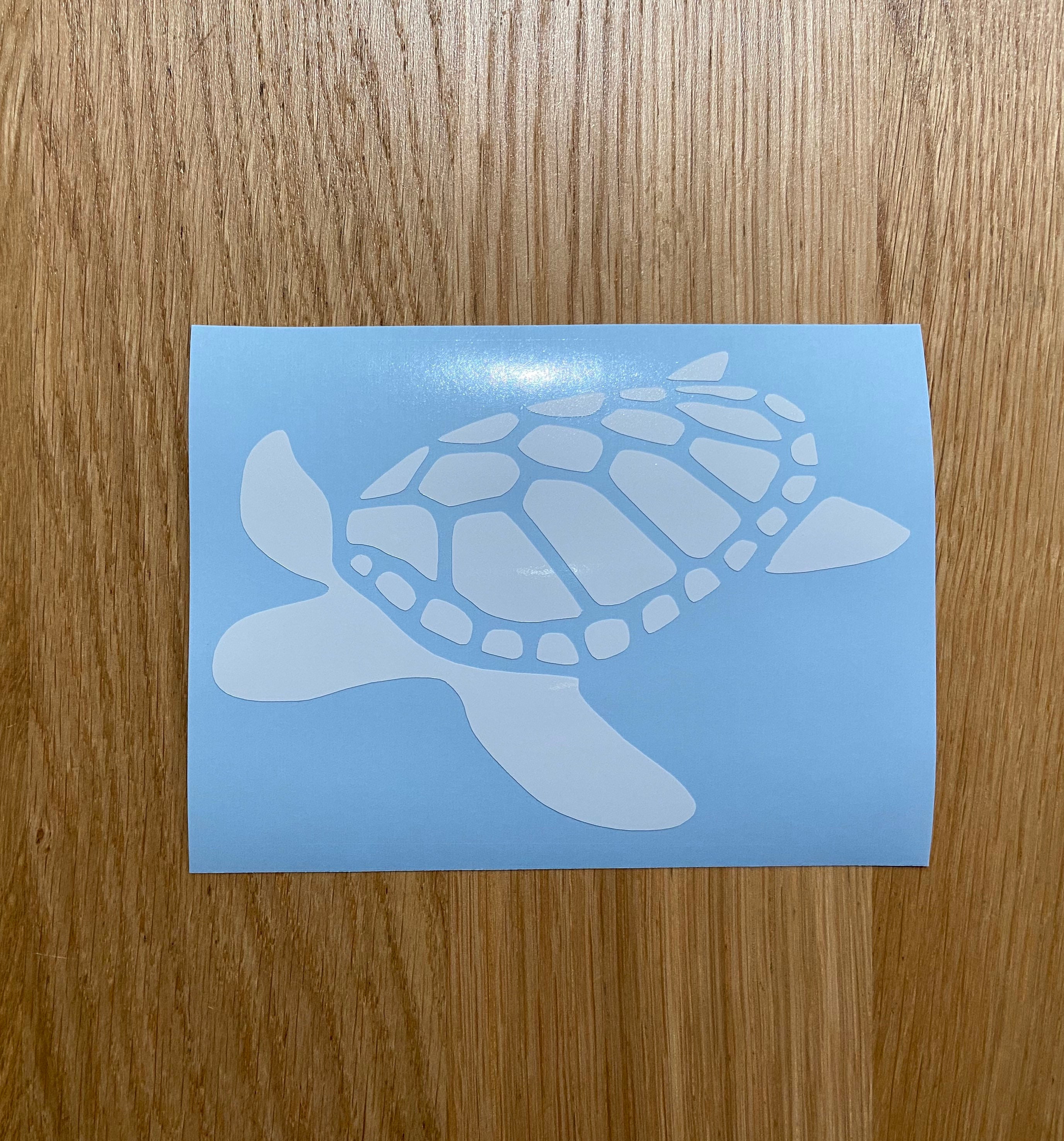 Sea Turtle Vinyl Decal Sticker, Car Decal, Laptop Decal, Beach Ocean ...