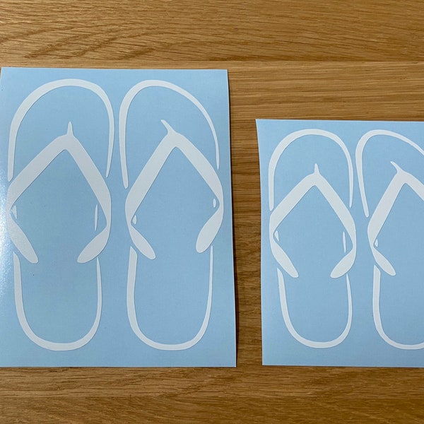 Flip Flop Vinyl Decal, Sticker, laptop sticker, phone decal, Beach, sand, thong, flip flops, sandal, Salt Life, Ocean, Fun in the sun summer