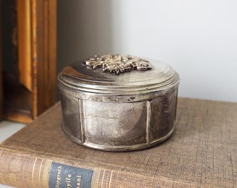 【希少】1970年代　ヴィンテージ　アンティーク　シルバー　ジュエリーボックス 希少】1970年代ヴィンテージアンティークシルバージュエリーボックス