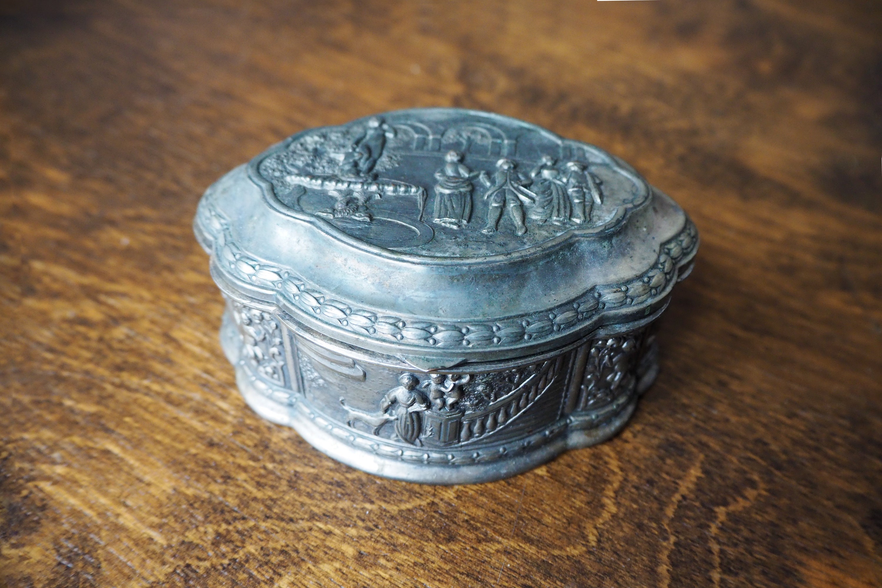 Vintage Silver Plated Jewelry Box | Made in Japan | Vintage