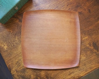 Vintage teak tray | Vintage Lainisalo teak tray | Rectangular teak serving tray | Finnish teak tray | Lainisalo teak tray