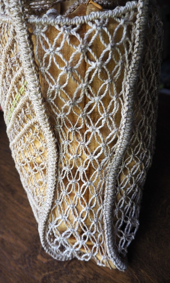 Vintage macrame bag | Macrame bag | Macrame woven… - image 10