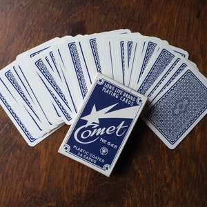 Carte da gioco vintage / Mazzo di carte vintage / Carte da gioco comete / Carte da gioco retrò