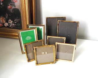 Vintage brass photo frame sets | Set of two vintage brass photo frames | Matching vintage frames | Brass picture frames | Vintage frames