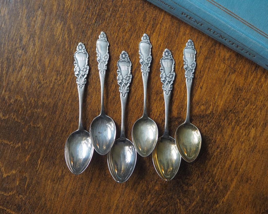 Vintage Spoon Set Small Alpacca Silver Spoons Vintage Alpacca Silver ...