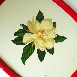 Vintage floral serving tray | Large vintage tray | Retro tray | Floral metal tray | Made in England | Floral serving tray