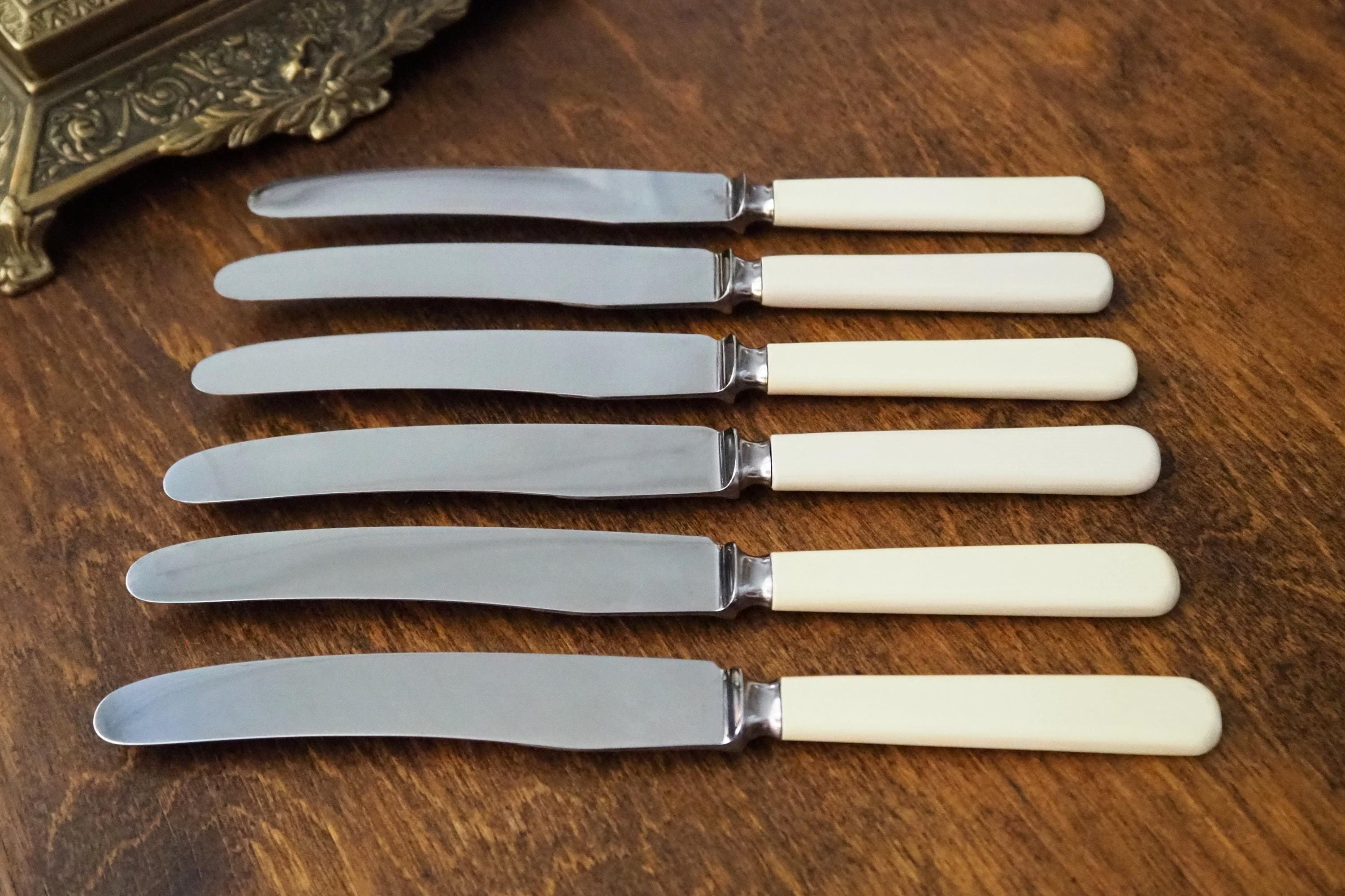 Set of Six Vintage Knives | Sheffield Knives | Vintage Stainless