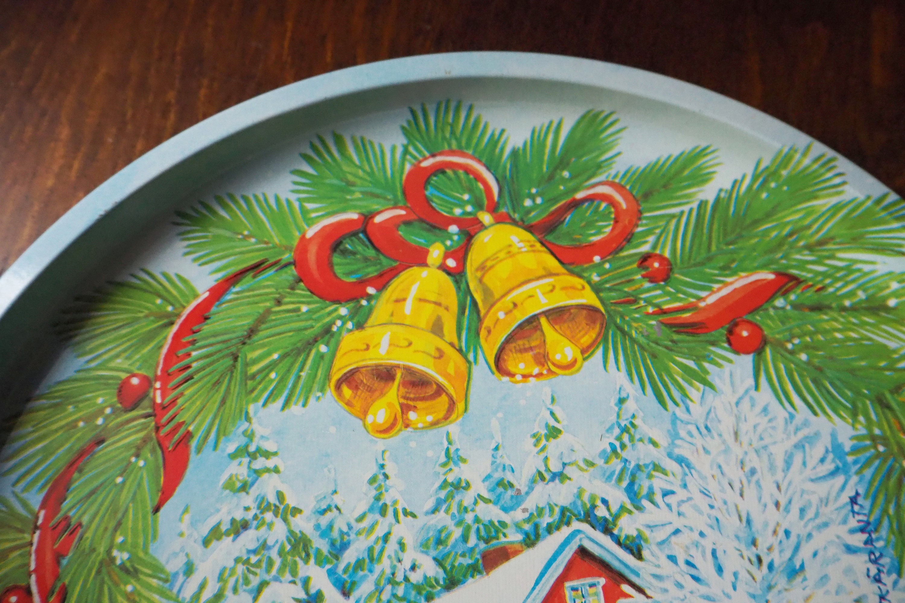 たぁこ*さま】vintage tray ❀ スポンコリ トレイ Finland たぁ