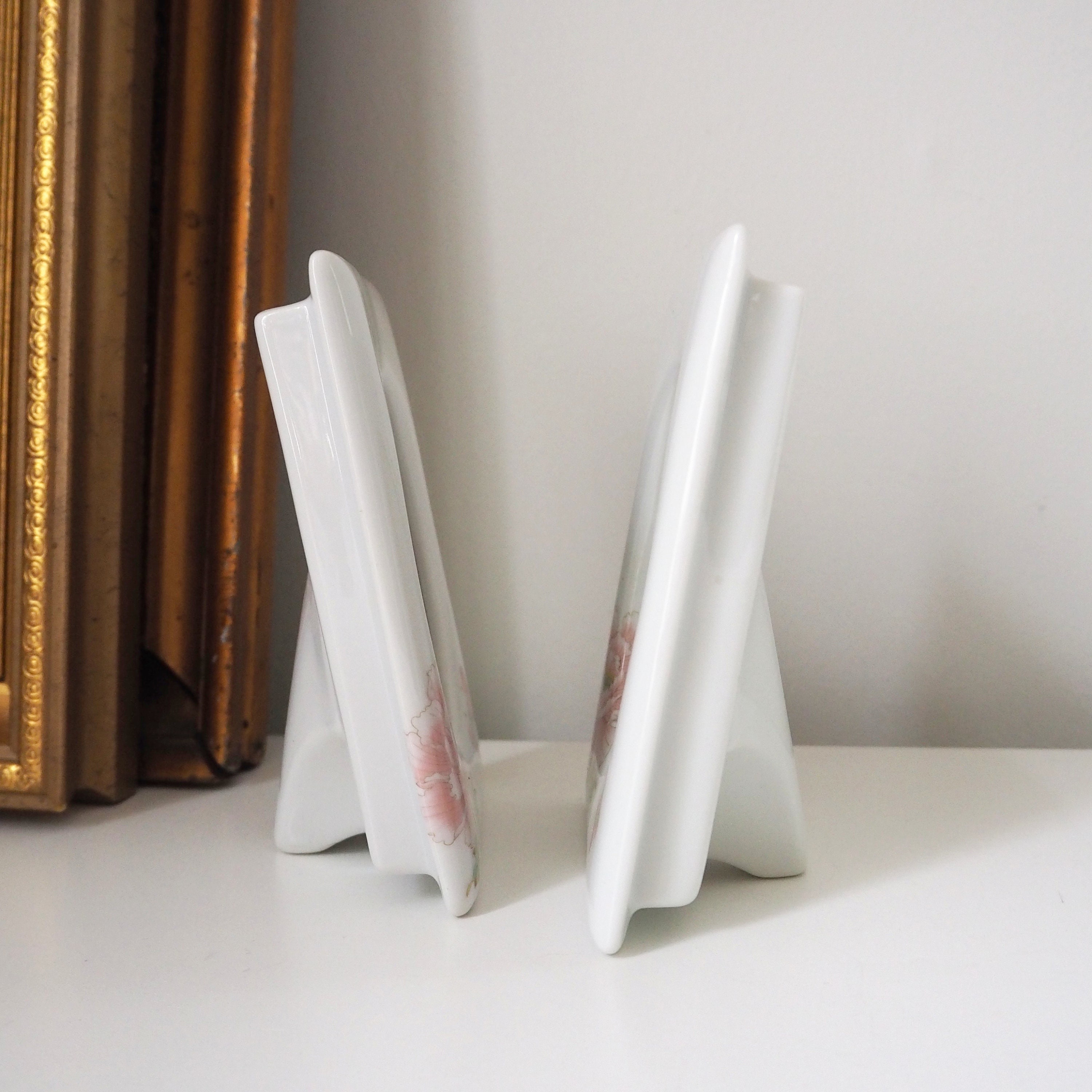 Set of Two Vintage Ceramic Photo Frames | Ceramic Photo Frames