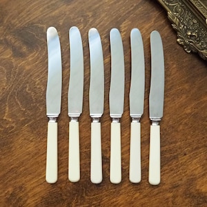 SHEFFIELD　シェフィールド　銀925×ステンレススチール　ペーパーナイフ Sheffield Stainless Steel Knives - Etsy