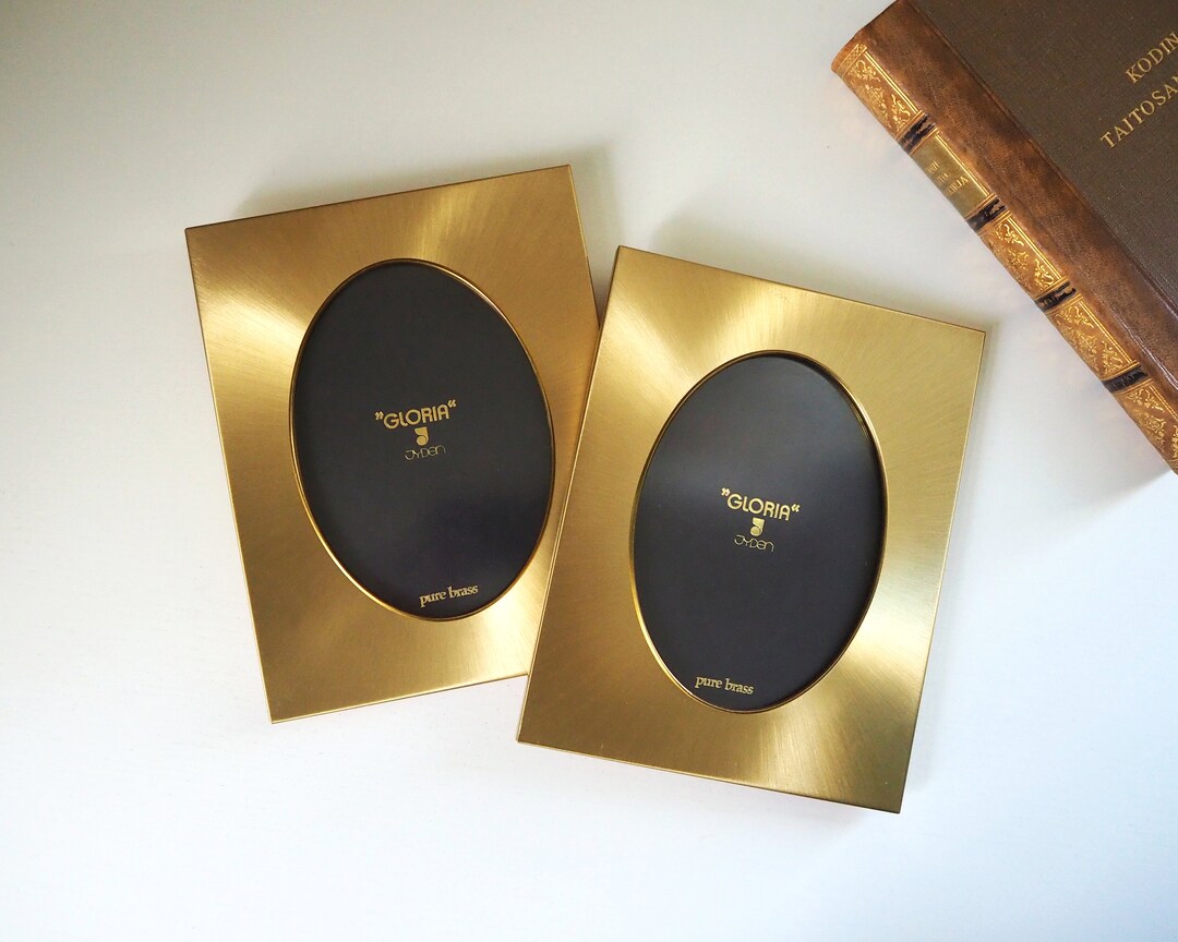 Vintage Photo Frames | Set of Two Vintage Brass Frames | Jyden Photo ...