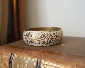 Vintage brass bangle | Vintage brass bracelet | Ornate brass bangle | Stacking bangle