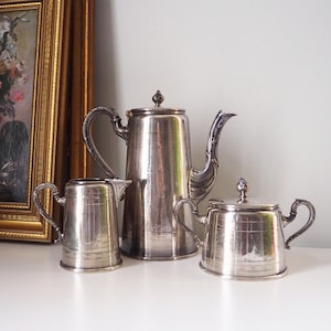 Vintage silver plated WMF coffee set | Antique WMF coffee / tea set | WMF silver plated teapot set | Made in Germany
